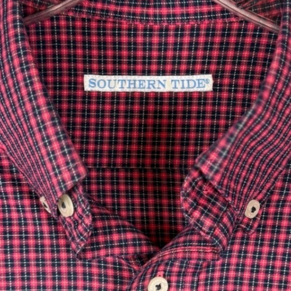 Southern Tide Shemwood Plaid Skipjack Long Sleeve Woven Shirt, Size XL - Picture 3 of 11
